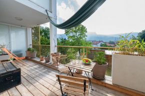Calme et verdure: vue montagne - terrasse - wifi